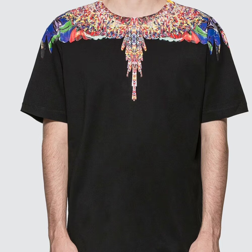 MARCELO BURLON WINGS BLACK T-SHIRT L - Picture 7 of 7